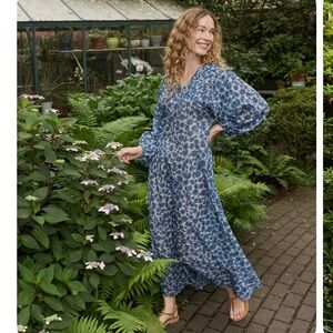 Doen Nayeli Dress in Blue Floral